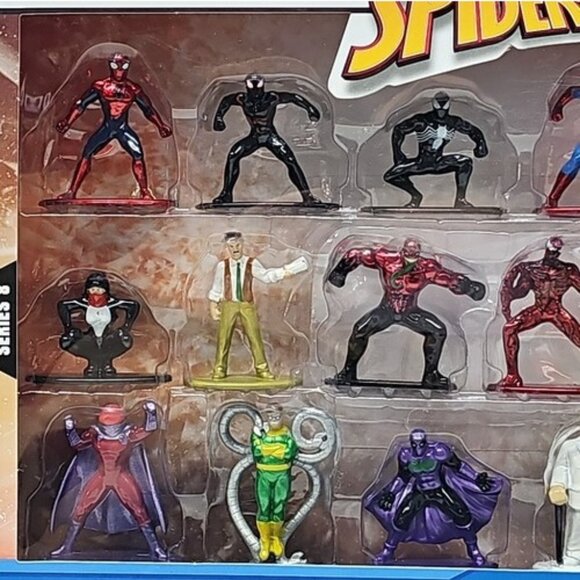 Marvel Spider-Man Nano Metalfigs Die-Cast Figurine Set Series 8 Collectors Pack - Picture 2 of 4